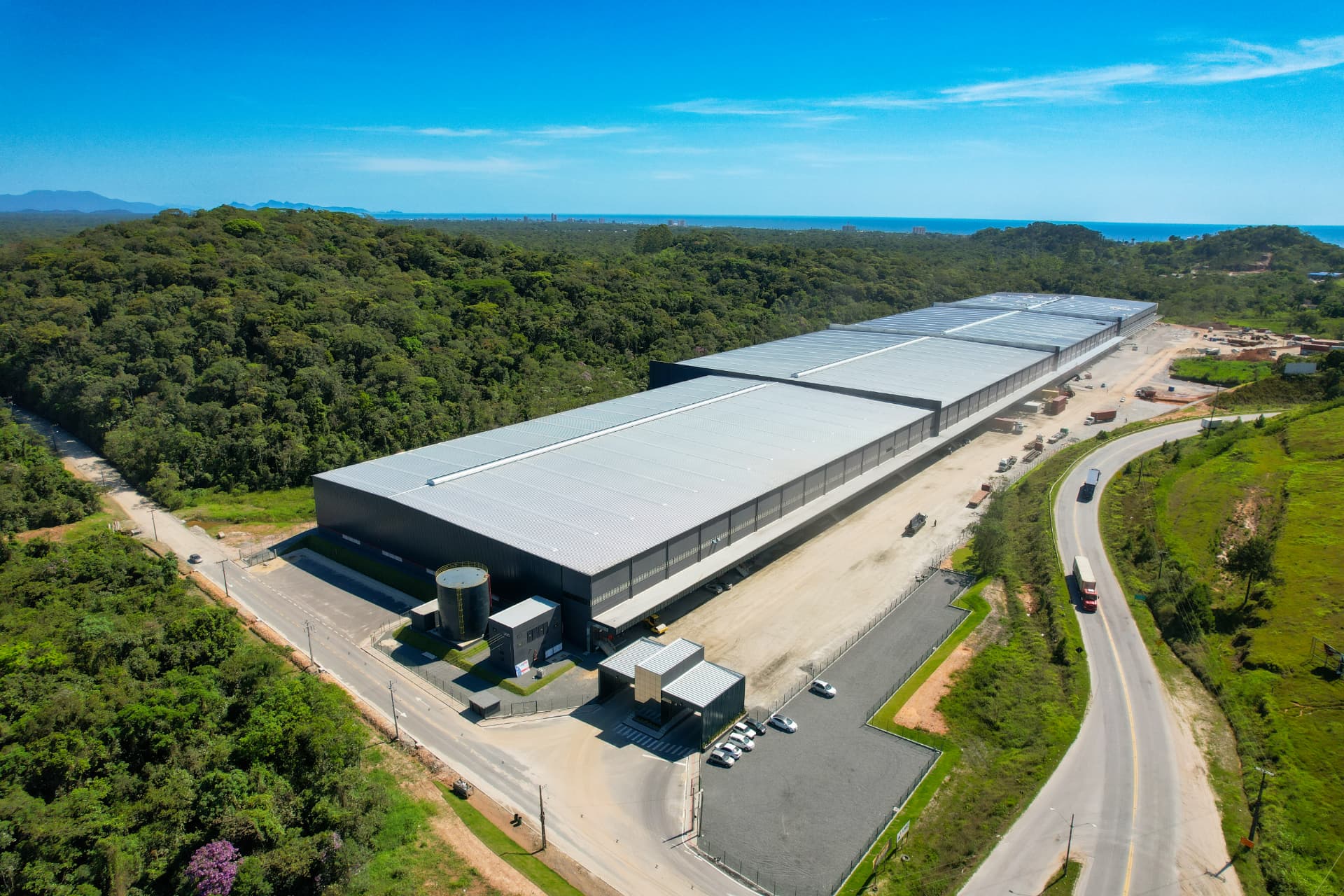 Galpão JS Participações vista aérea